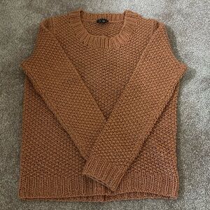 Theory Burnt Orange Knit Sweater